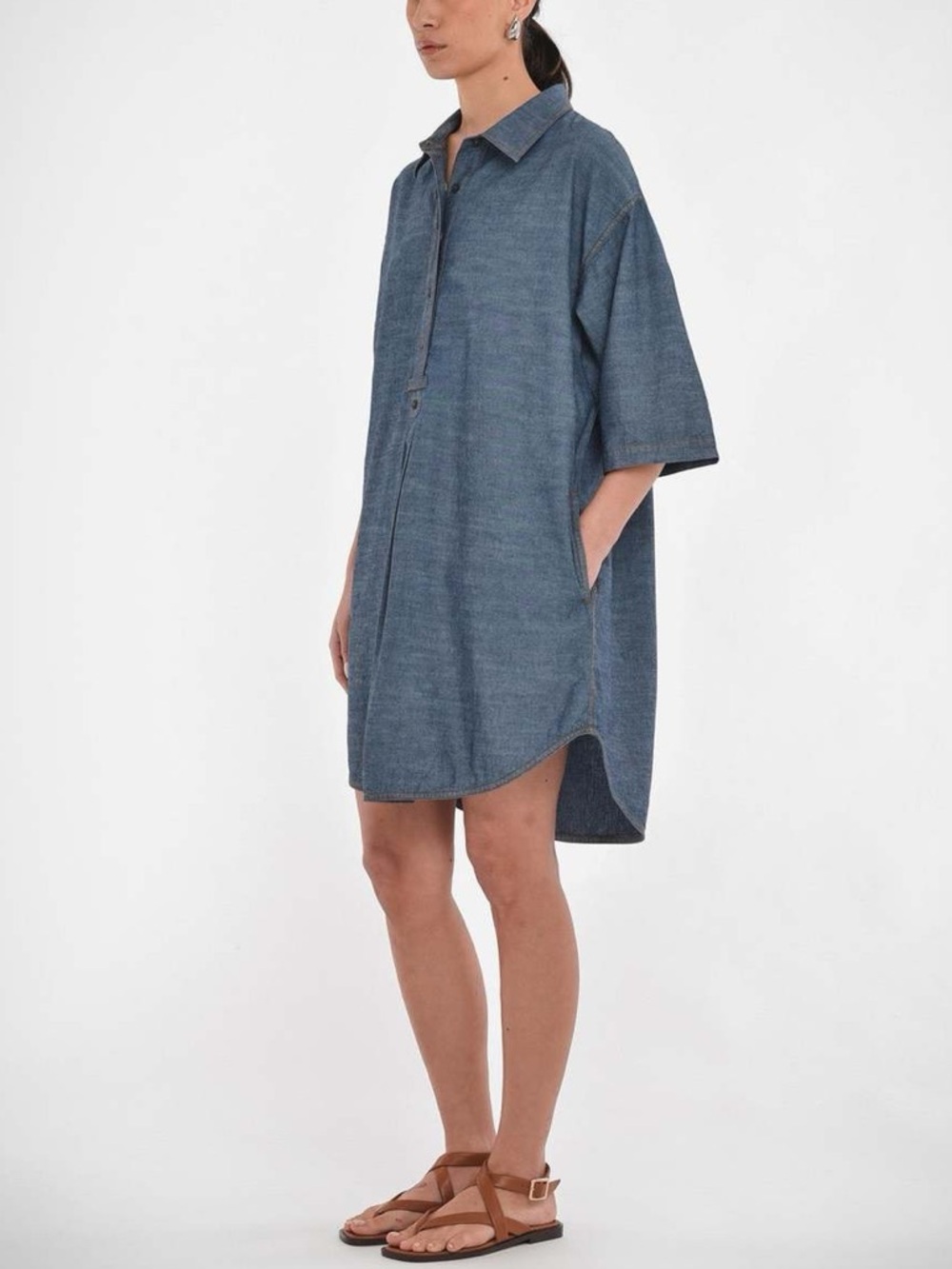 Paper Label Anisia Chambray Tunic Dress
